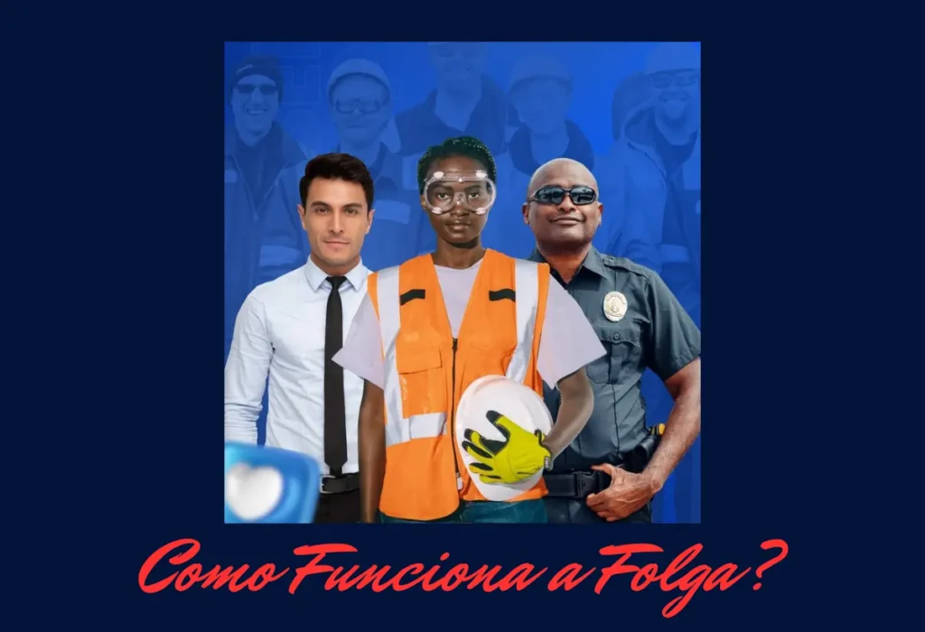 Ilustração com diversos tipos de servidores públicos, explicando como funciona a folga no dia do servidor público nas esferas federal, estadual e municipal.